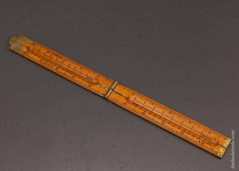 Rare STANLEY No. 53 1/2 Boxwood Architect’s Rule -  112346