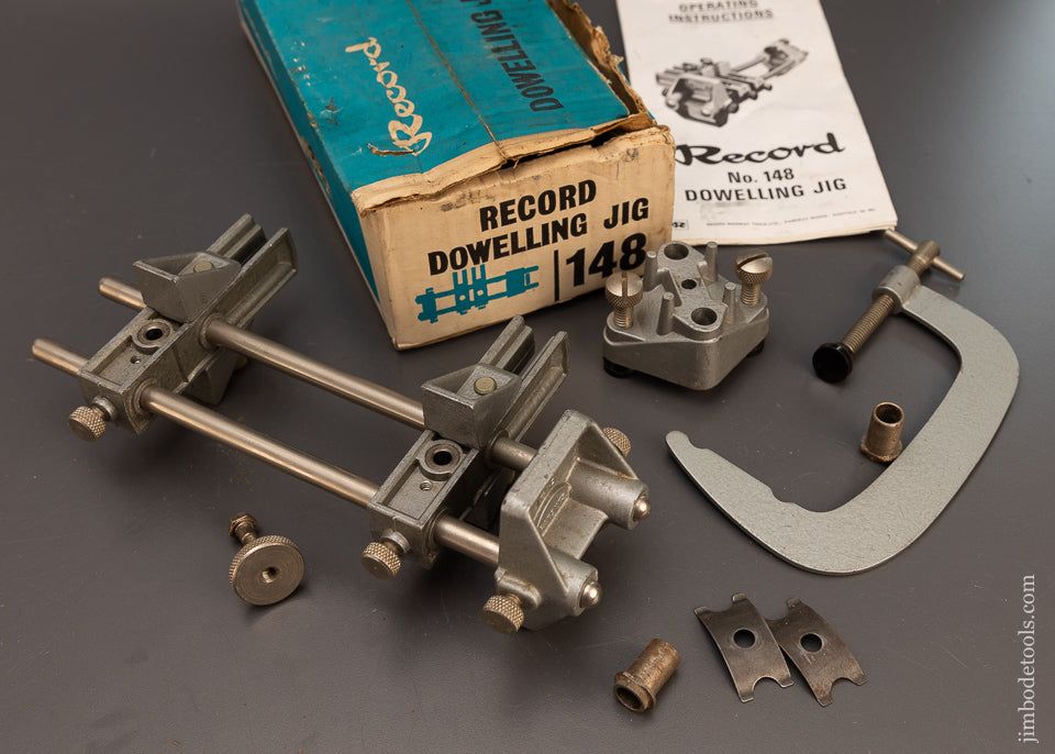 RECORD Dowelling Jig Mint in Box 100% Complete - 112375