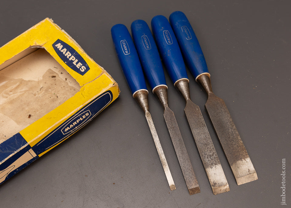 MARPLES BLUE CHIP Chisel Set Near Mint in Box - 112388
