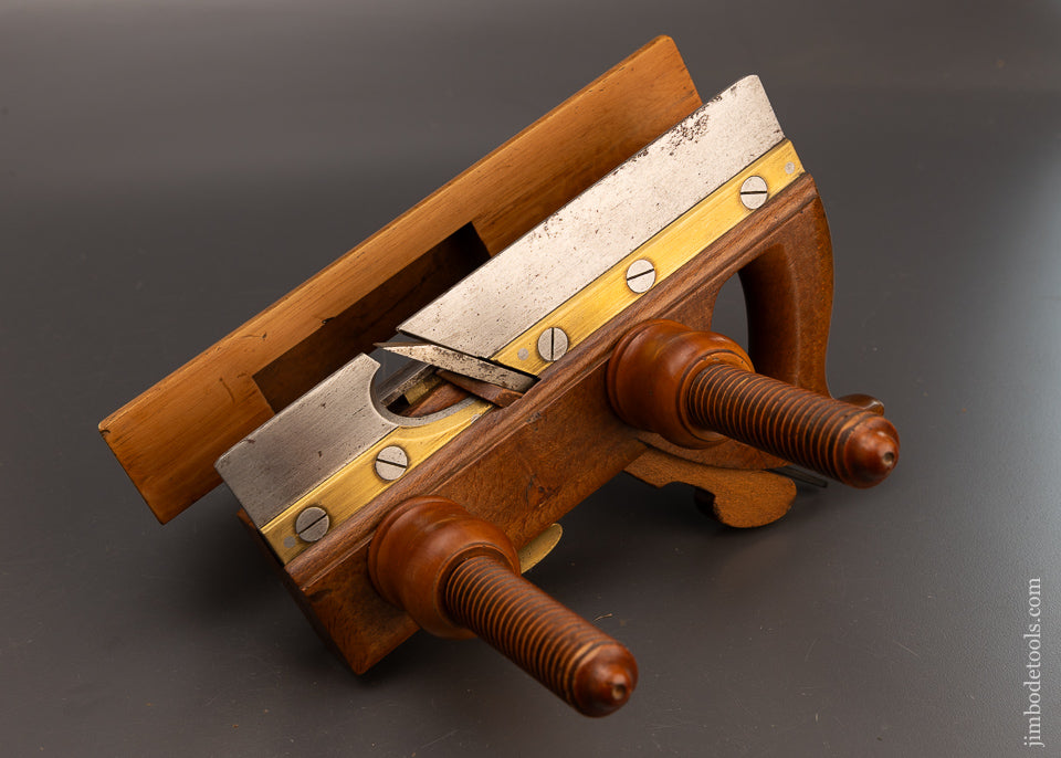 Near Mint Beech & Boxwood Screw Arm Plow Plane by Jno COCKBAIN - 112443