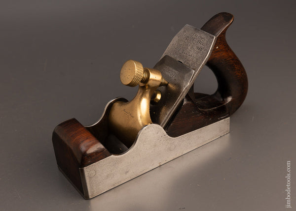 Fine SPIERS Dovetailed Rosewood Infill Smooth Plane with Rare D Handle - 112448