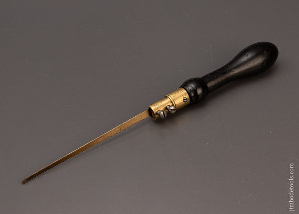 Stunning Fancy Ebony English Pad Saw Fine - 112451