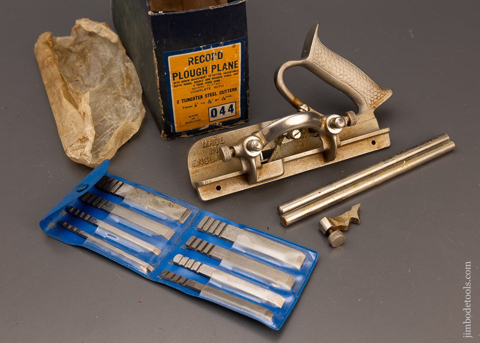 100% Complete RECORD No. 044 Plough Plane in Original Box - 112460