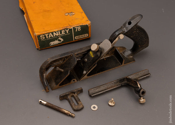 100% Complete STANLEY No. 78 Duplex, Rabbet, and Filletster Planein Original Box -  112464