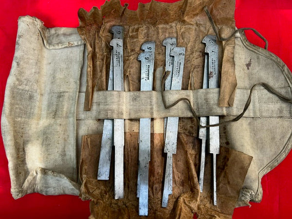 Near Mint Somplete Set of 8 Plow Plane Irons by ATKIN & SON - 112525