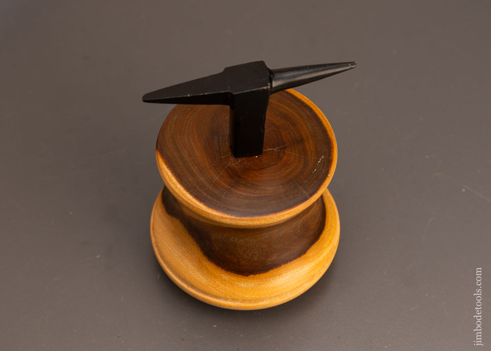 Watch Maker’s Stake Anvil on Lignum Vitae Stump - 112538