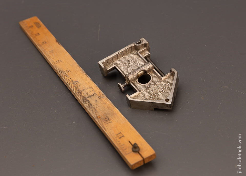 Rare STANLEY No. 1 Odd Jobs Combination Tool with Rule & Scribe - 112541
