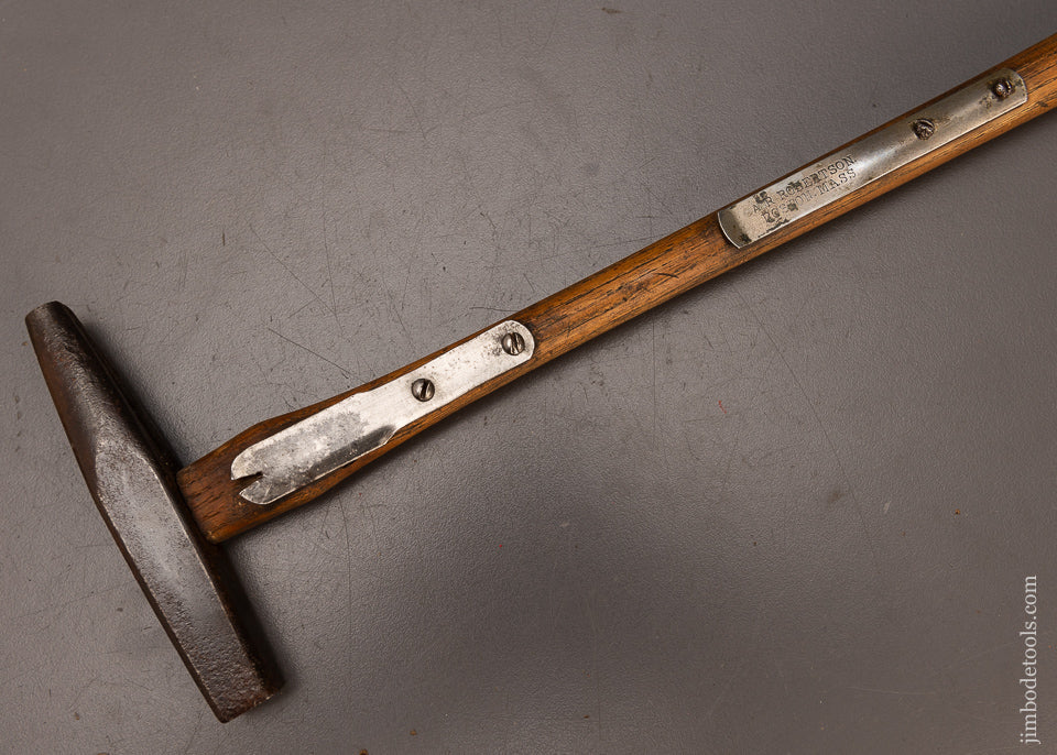 Rare Single Section A. ROBERTSON PATENT Nov. 2, 1886 Bill Poster’s Hammer - 112585