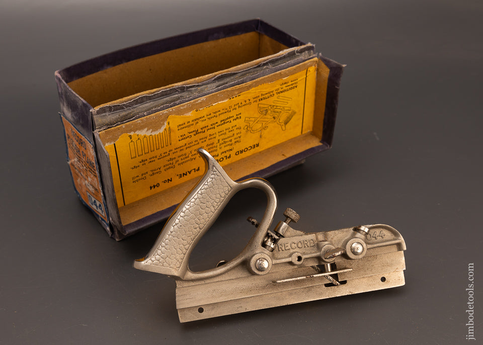 100% Complete RECORD No. 044 Plough Plane in Original Box - 112586