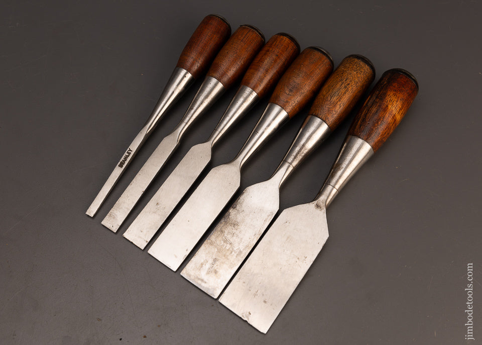 STANLEY EVERLASTING Chisel Set No. 120 Near Mint in Original Roll - 112617