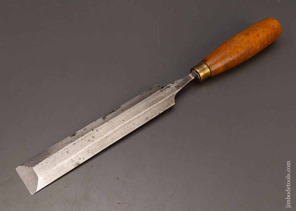 Fine 1 1/2 Inch MATHIESON Long, Thin Paring Chisel with Boxwood Handle - 112622