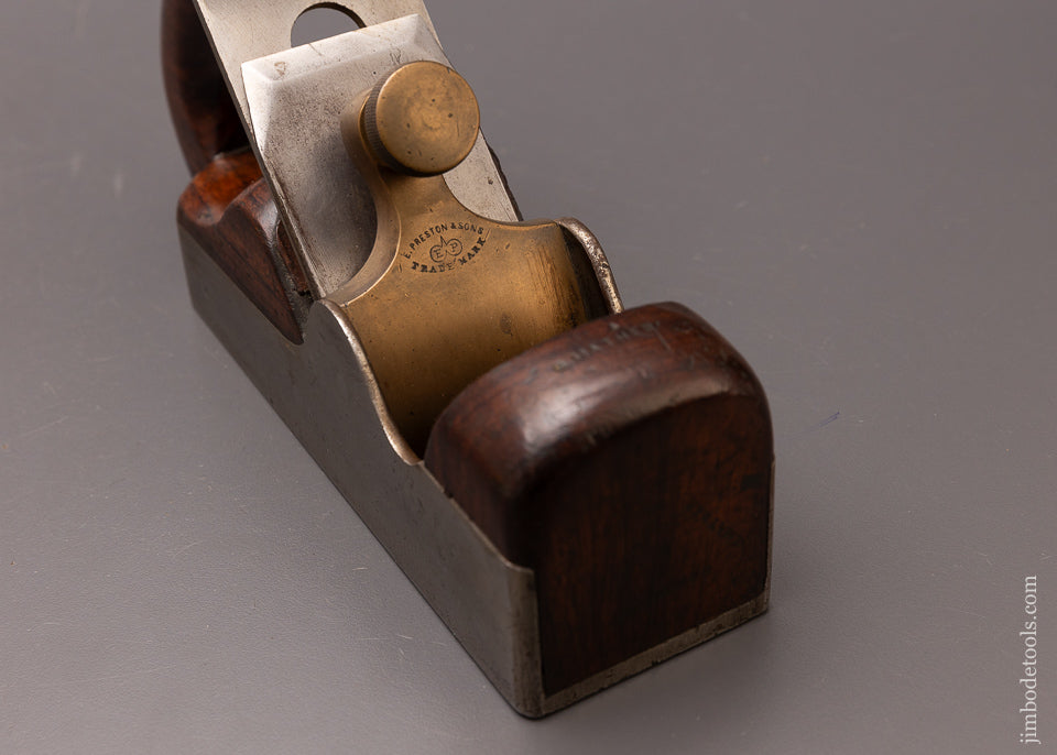 Fine PRESTON Dovetailed Rosewood Infill Smooth Plane - 112624