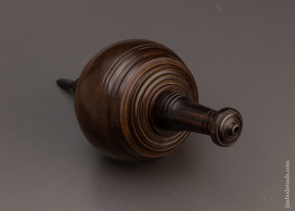 Massive 12 Inch! Plumb Bob Lignum Vitae, Ebony, Steel Tip - 112631