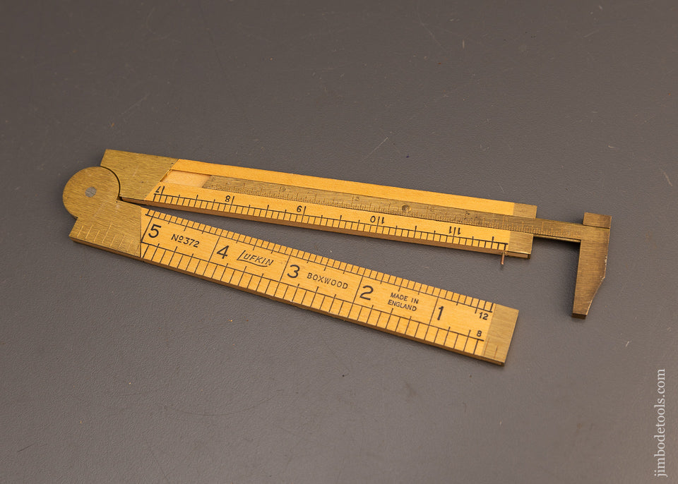 Mint LUFKIN No. 372 Boxwood Caliper Rule - 112634