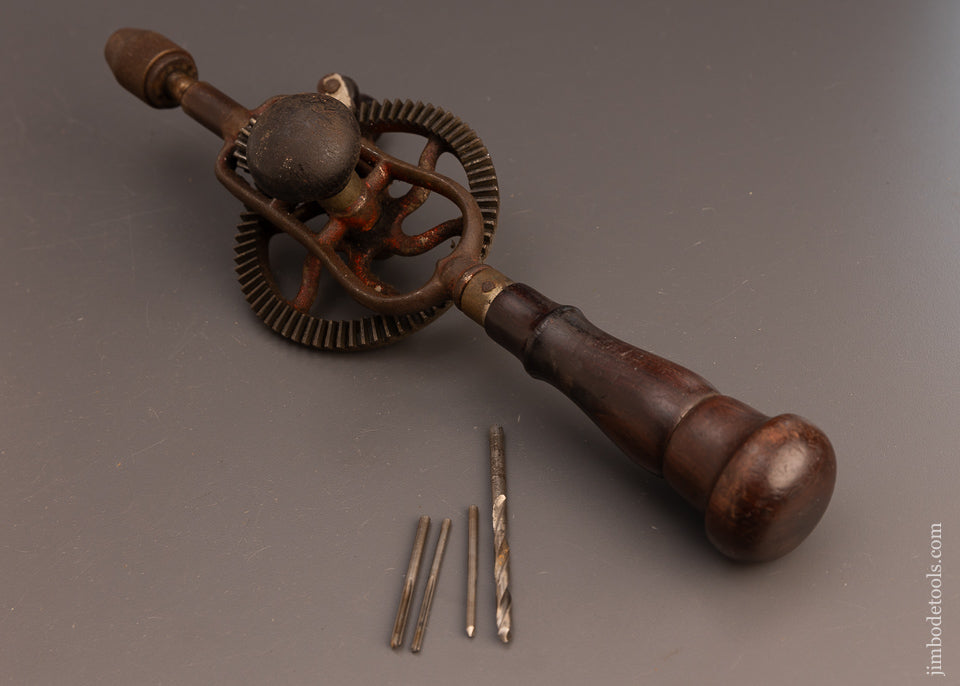 Smooth JOHN S. FRAY Rosewood Handles Hand Drill - 112652