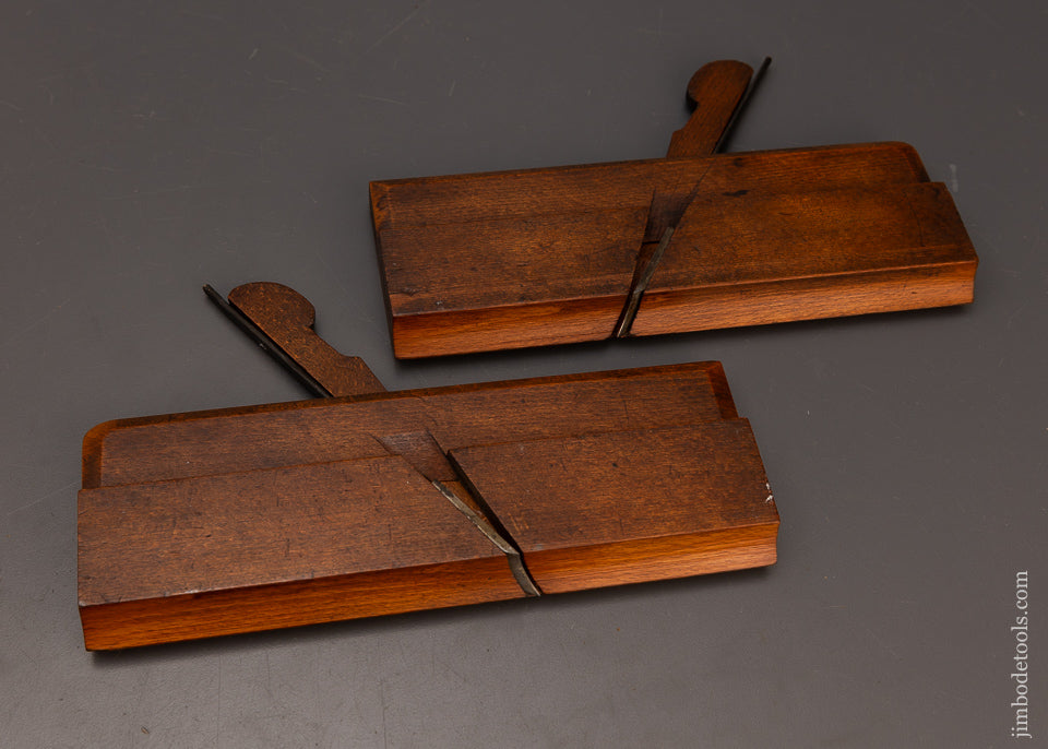Very Rare Pair of Half Hollow Moulding Planes by SIMS LONDON Fine - 112695