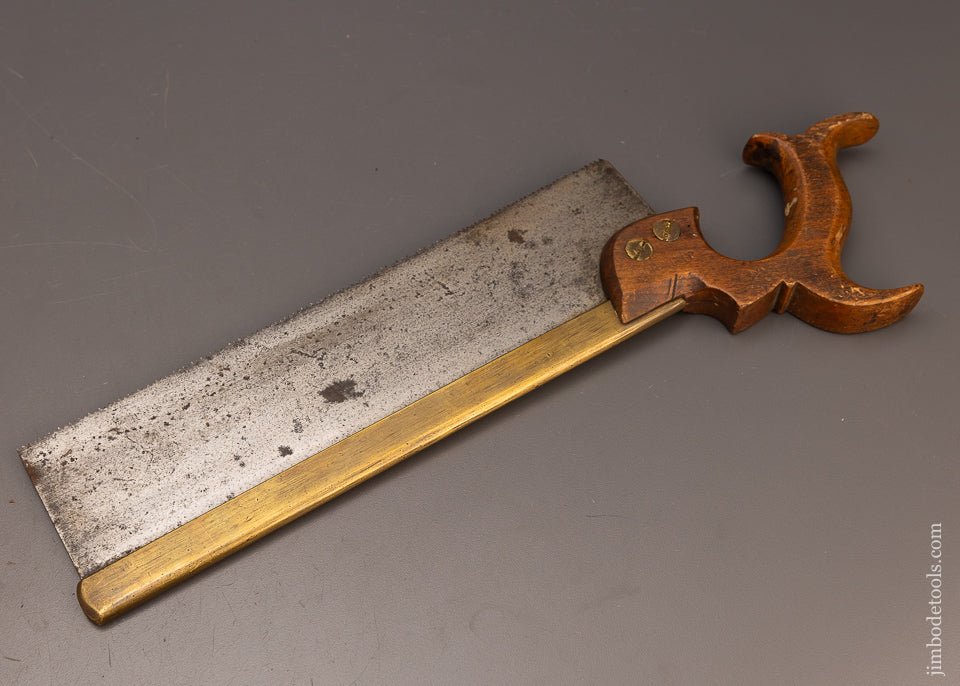 Awesome Open Tote Brass Back Saw by FRANCIS NEWTON 1849-64 - 112747