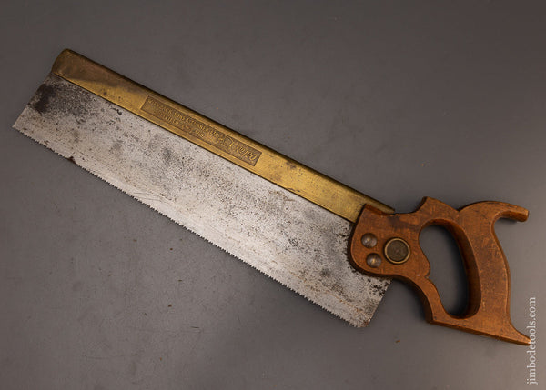 Fine Just Sharpened Brass Back Saw by TYZACK - 112750