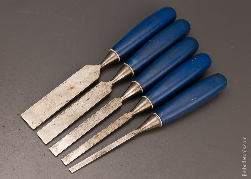 Fine Set of 5 MARPLES BLUE CHIP Bevel Edge Chisels -- 112752 – Jim Bode ...