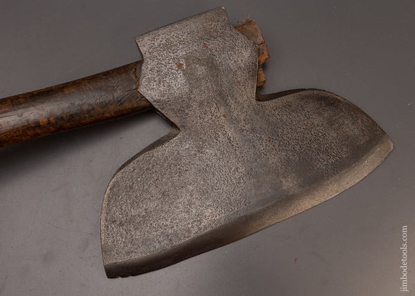 Good User Offset Single Bevel Broad Axe Hewing Axe by I. BLOOD - 112774