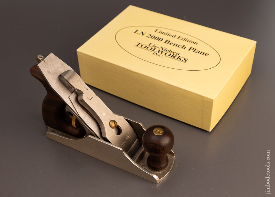 Rare White Bronze & Rosewood LIE NIELSEN No. LN 2000 Limited Edition Smooth Plane ( No. 602) Mint in The Box - 112800