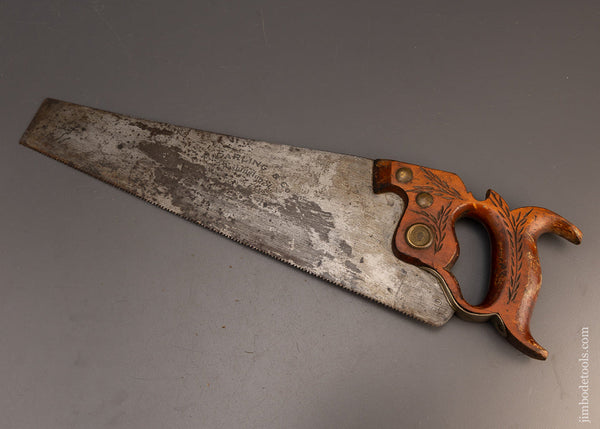 Rare & Fine 16 Inch Panel Saw by H.M. DARLING & CO. BOSTON - 112843