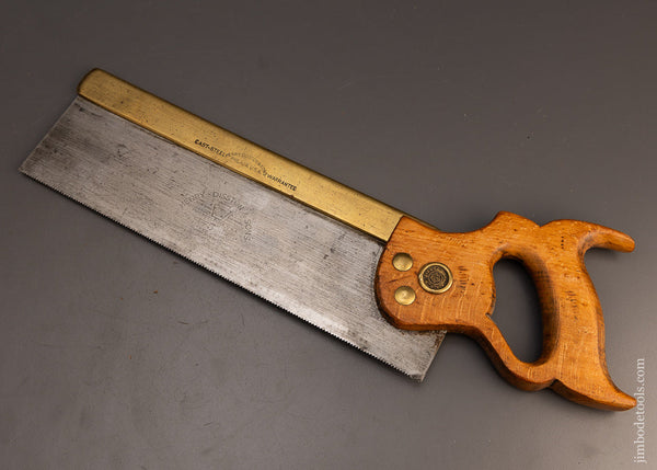 Fine & Rare Brass Back DISSTON No. 5 Dovetail & Tenon Saw - 112923