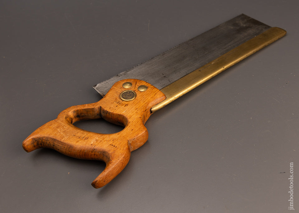Fine & Rare Brass Back DISSTON No. 5 Dovetail & Tenon Saw - 112923