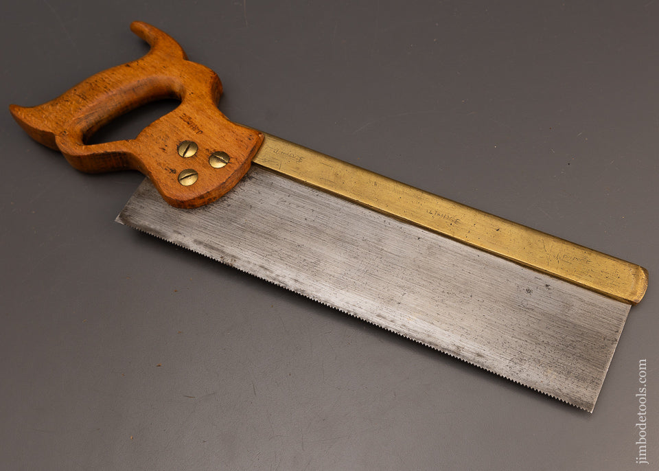 Fine & Rare Brass Back DISSTON No. 5 Dovetail & Tenon Saw - 112923