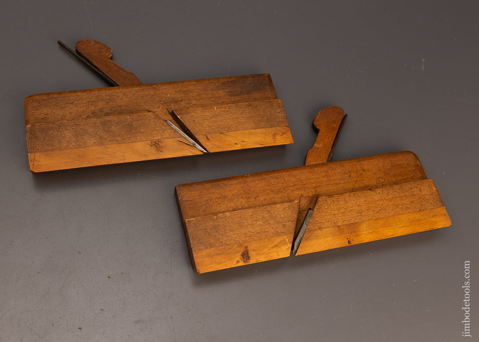 Fine Pair of Snipe Bill Moulding Planes by CROW 1847-1915 - 112925