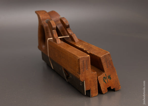Fine Pair of Handled Tongue & Groove Planes by P. BROOKS E. HARTFORD - 112930