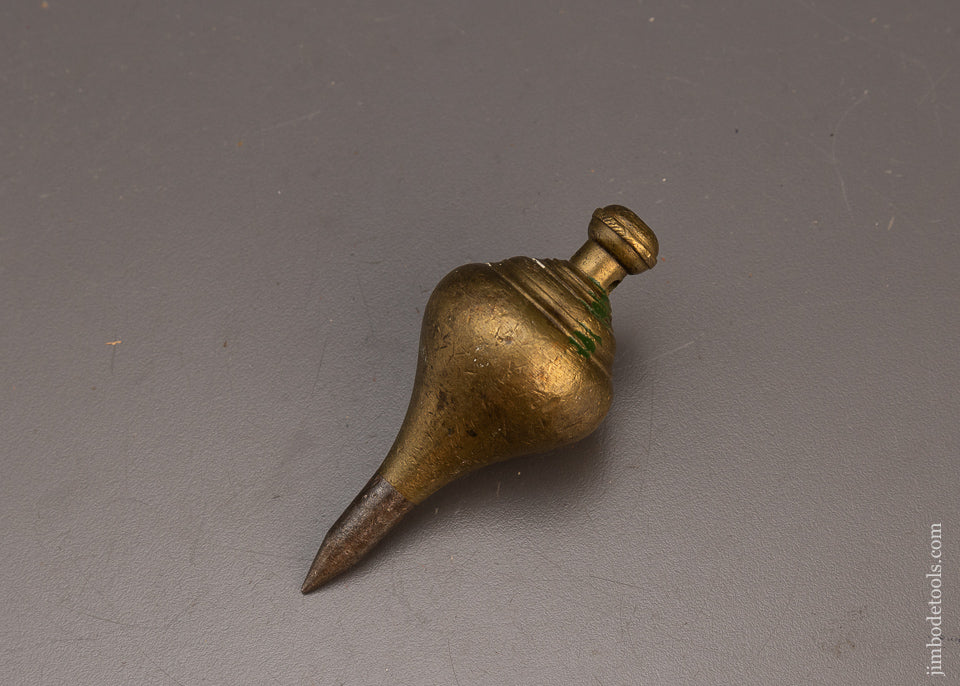 Pretty 3 1/2 Inch Early Brass Plumb Bob - 112961