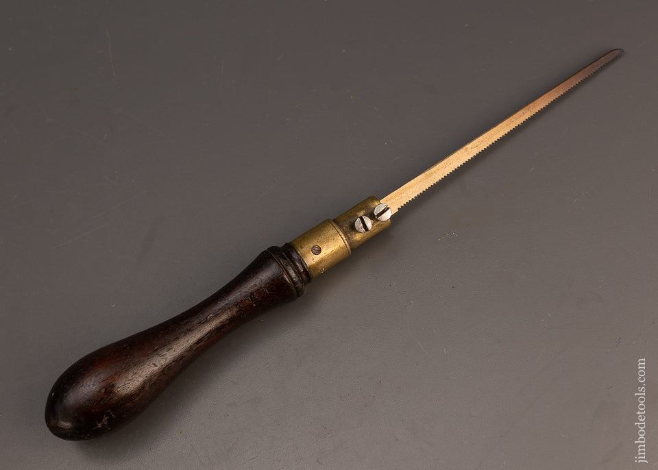 Fancy Mahogany English Pad Saw Unmarked - 112967