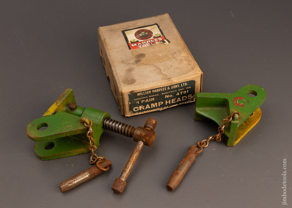 MARPLES No. 4791 Cramp Heads Near Mint in Box - 112968
