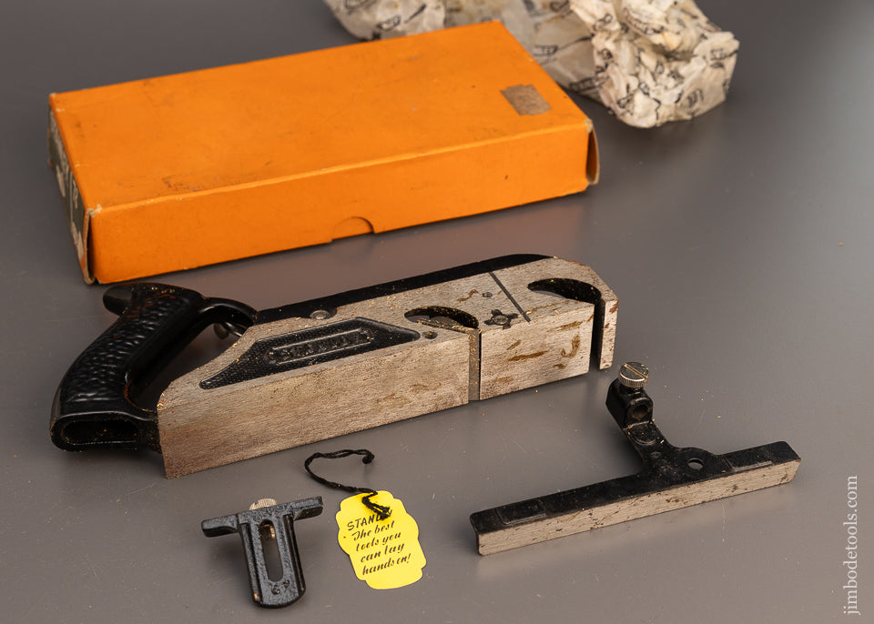 100% Complete STANLEY No. 78 Duplex, Rabbet, and Filletster Plane in Custom Box - 112969