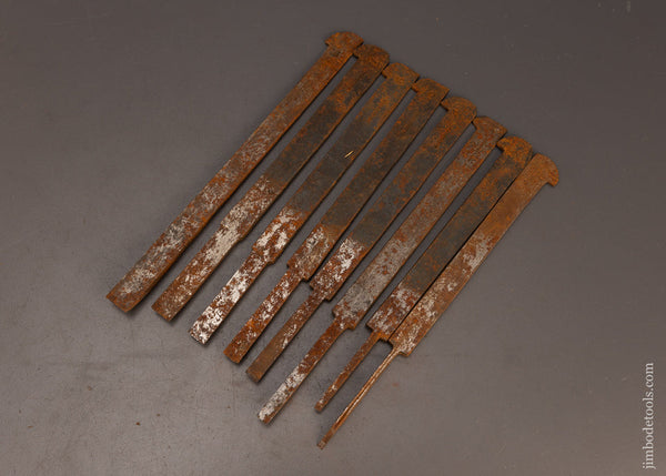 Good User Set of 8 Plow Plane Irons Mixed Maker - 112983
