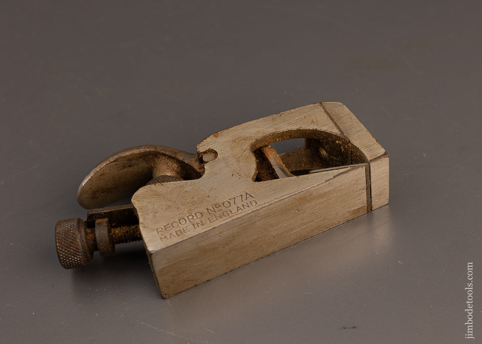 Extra Fine RECORD No. 077A Bullnose Shoulder Plane - 112995