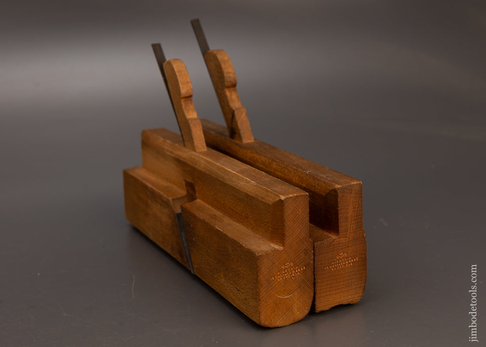 Extra Fine Pair of MARPLES No. 16 Hollow & Round Planes with Decals - 113035