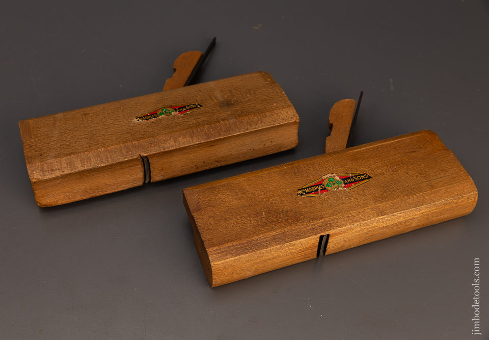 Extra Fine Pair of MARPLES No. 16 Hollow & Round Planes with Decals - 113035