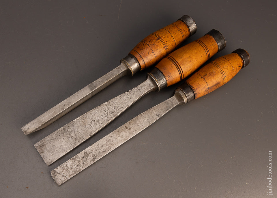 7/16, 3/4 & 1 1/4 Inch Dutch Mortise Chisels - 113048