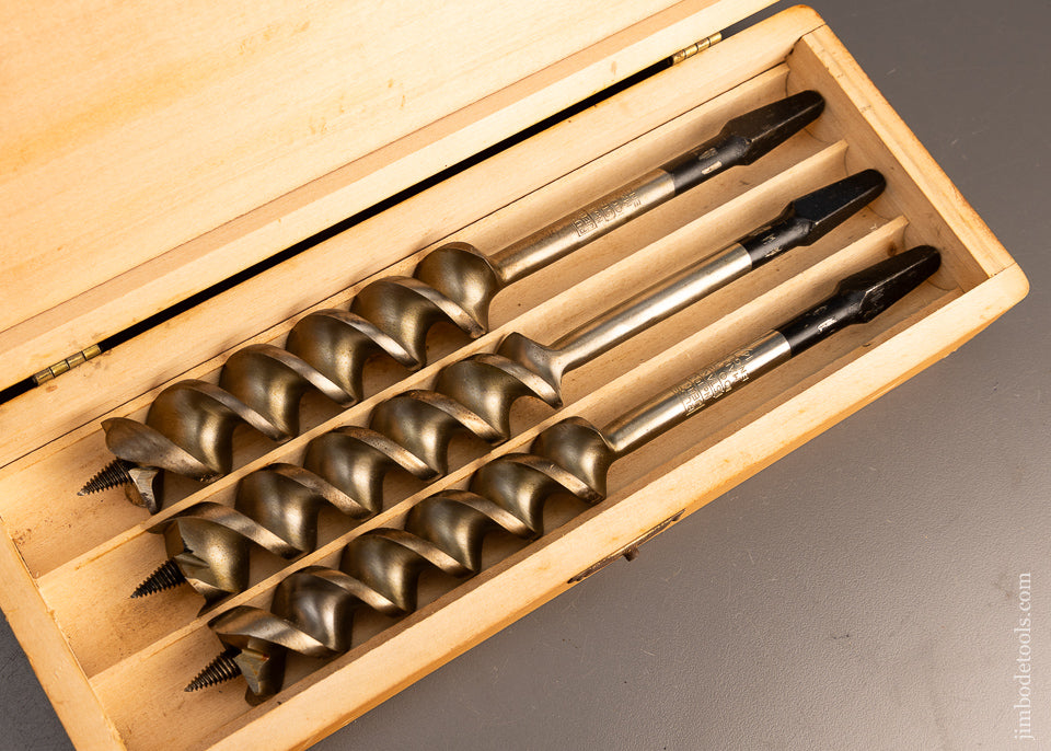 Complete Near Mint Set of 13 RUSSELL JENNINGS Auger Bits in Original Three Tiered Box - 113071