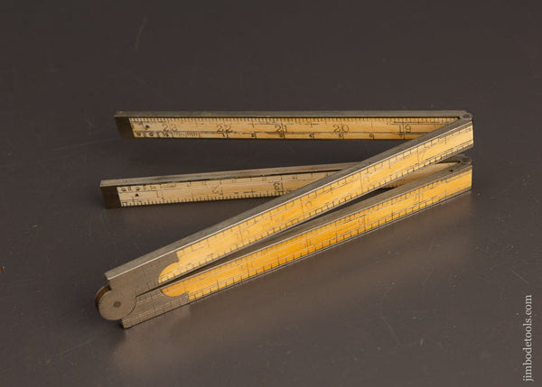 Fine STANLEY No. 87 Ivory & German Silver Folding Rule Ca. 1854-1922 - 113092