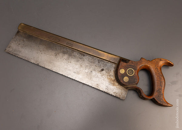 Early MATHIESON Brass Back Carcass Saw - 113137