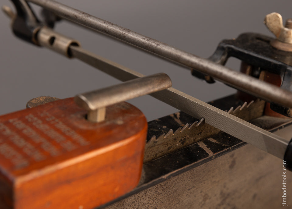 Saw Filer Math Complete WILSON PATENTED Saw Filer with Box of New Simonds Saw Files ...