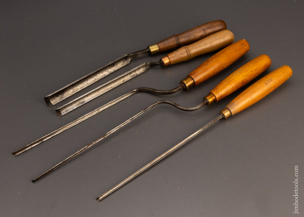 5 Good Pattern Maker’s Paring Gouges - 113175