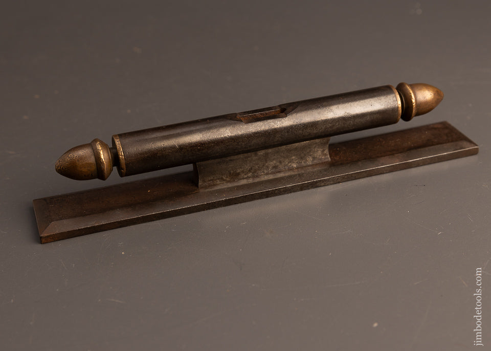 Gorgeous Iron Pedestal Level with Brass Acorn Finials - 113204G