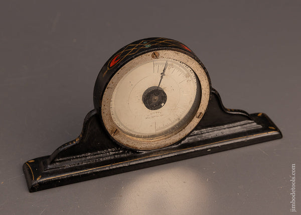 Very Rare E. DUFFY PAT. APL’D FOR Mantle Clock Inclinometer Level with Full Pinstripes EDWARD DUFFY PAWTUCKET, R.I. - 113205G