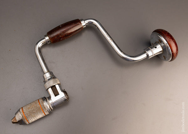 Near Mint 10 Inch STANLEY No. 923 Bit Brace with Rosewood Handles - 113237
