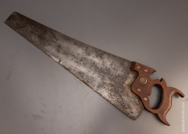 Fine HOLDEN PATENT Handle with Thumb Grip Rip Hand Saw Ca. 1879 - 113291