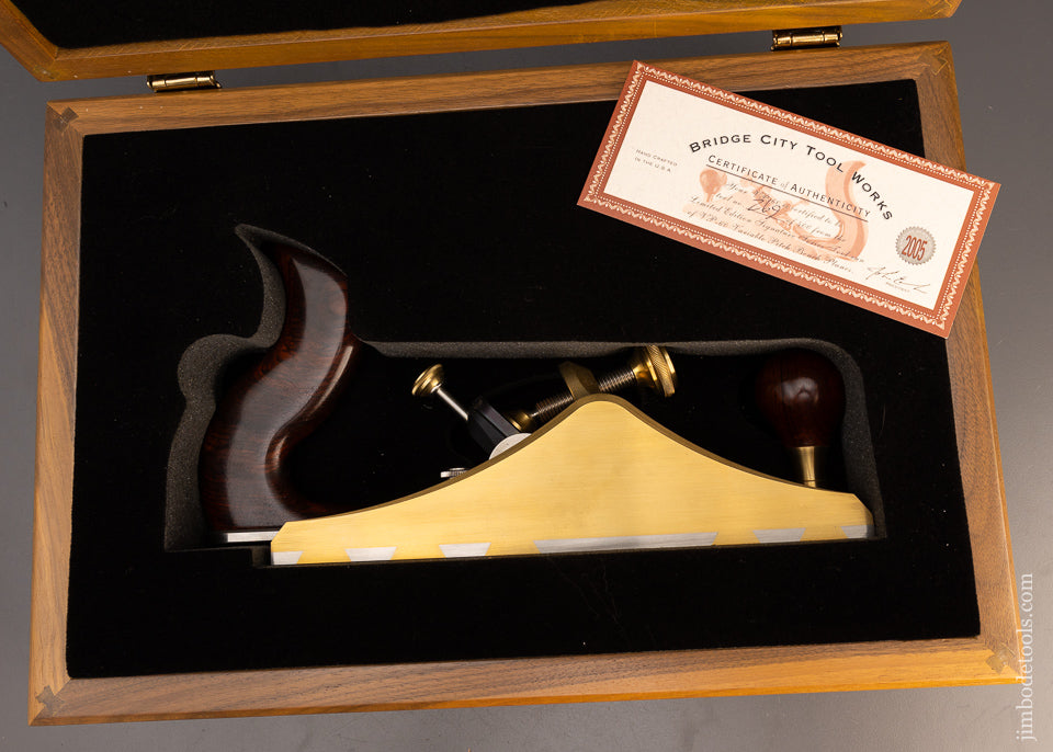 BRIDGE CITY TOOL WORKS VP-60 Variable Pitch Smooth Plane Mint in Box - 113296